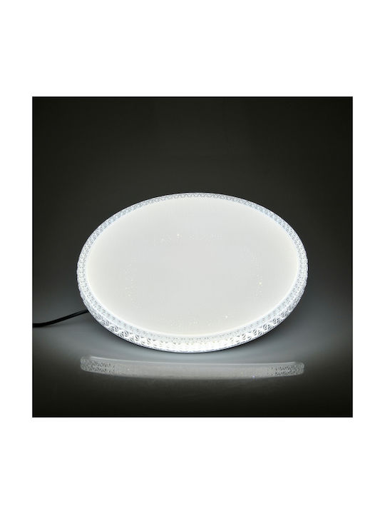 Polux Plafonieră de Tavan 50buc Albă cu LED Integrat și Telecomandă