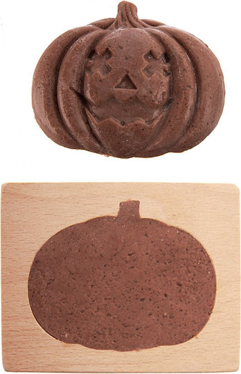 Wooden Halloween Pumpkin Cookie Cutter 10x8 Cm