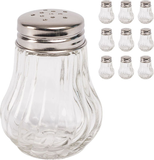 Relaxdays Σετ Αλατοπίπερο Μεταλλικό 10τμχ