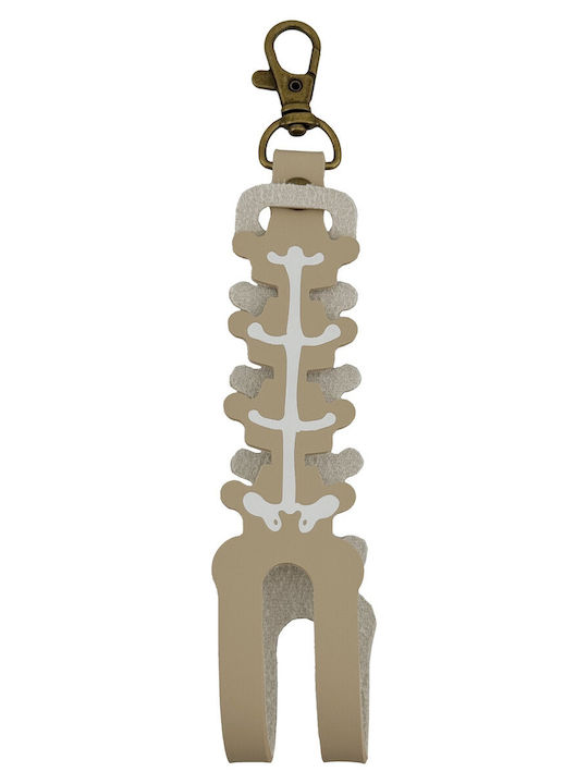 Kendama Case Flippy Pendant Keychain Type Skull Print Made Faux Leather 26 X 3.2 Cm Light Beige Kendama Case Flippy Pendant Keychain Type Skull Print Made Faux Leather 26 X 3.2 Cm Light Beige