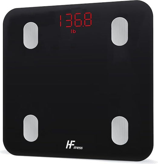 Homefashion Smart Cantar De Baie 180kg Cu Analizator De Grăsime Corporală Și Bluetooth Negru