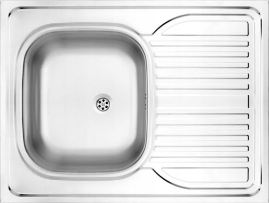 Deante Енхетен Кухненски Мивка Inox 80x60см Сива