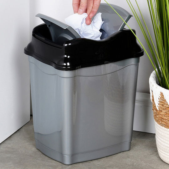 Orion Plastic Bathroom Bin 9l Gray
