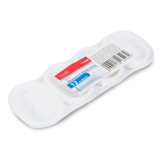 Inele Ovale Pentru Perdele De Baie 5 Cm Set 12 Bucăți Suport Din Plastic
