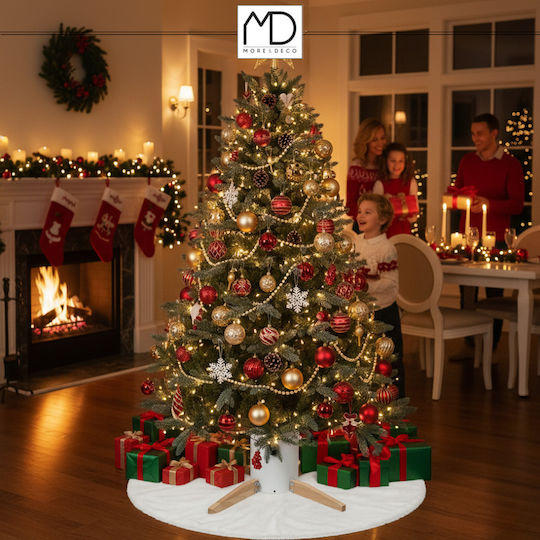 Metallischer Weihnachtsbaumständer Weiß