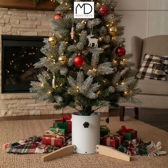 Metallischer Weihnachtsbaumständer Weiß
