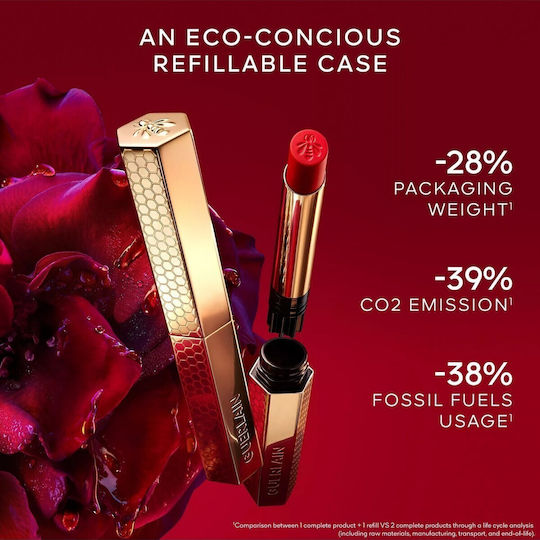 Guerlain Kisskiss Червило За Повторно Пълнене Мат 837 Дълбок Ирис