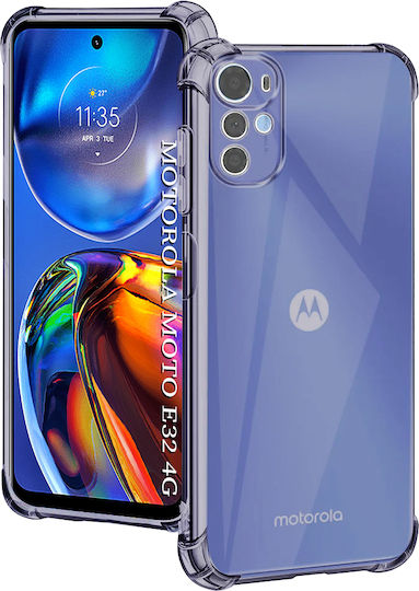 Techsuit Motorola Moto E32 Bumper Σιλικόνης Διάφανο (Moto E32s)
