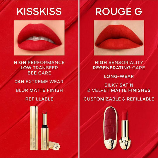 Guerlain Kisskiss Lipstick Refill Matte 615 Orange Blossom