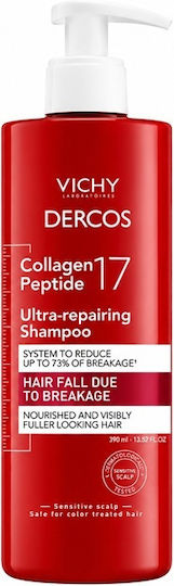 Vichy Dercos Collagen Filler Deep Repair Shampoo Against Hair Breakage 17 Volume Ml 400