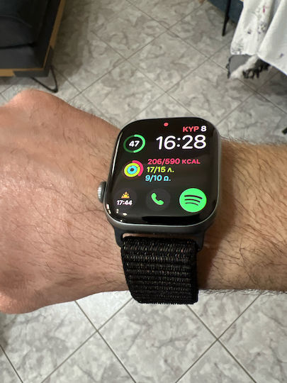 Apple Watch Series 11 Titanium 46mm Waterproof with eSIM and Heart Rate Monitor (Natural Titanium Case with Natural Milanese Loop - M/L)
