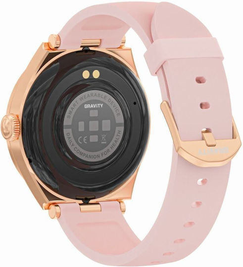 Gravity Gt25 Smartwatch Rose Gold 1.27" Tft