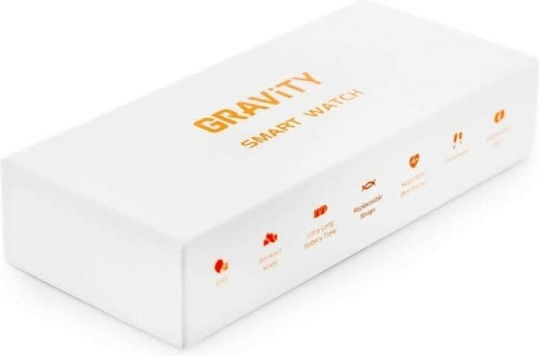 Smartwatch Gravity Rose Gold White Gt25-4