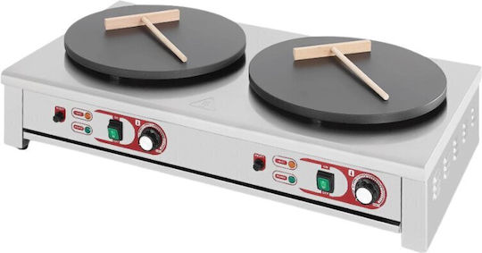 Dynamic Двойна Професионална Електрическа Крепиера 6kW с Плот Ø40см