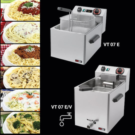 Alfa Frost Kochkessel Elektrisch für Nudeln mit Leistung 3.4kW 27x42x37cm.
