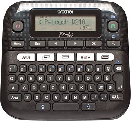 Brother Pt-d210 Electronic Handheld Label Maker in Black Color