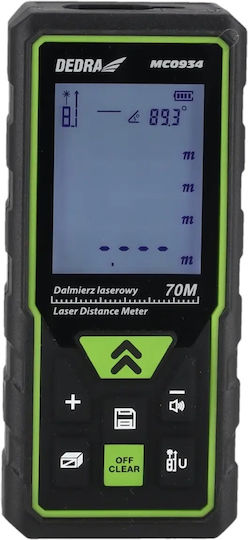 Dedra Laser Distance Meter MC0934 with Range up to 70m