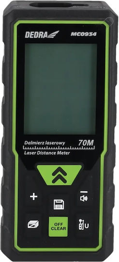 Dedra Laser Distance Meter MC0934 with Range up to 70m