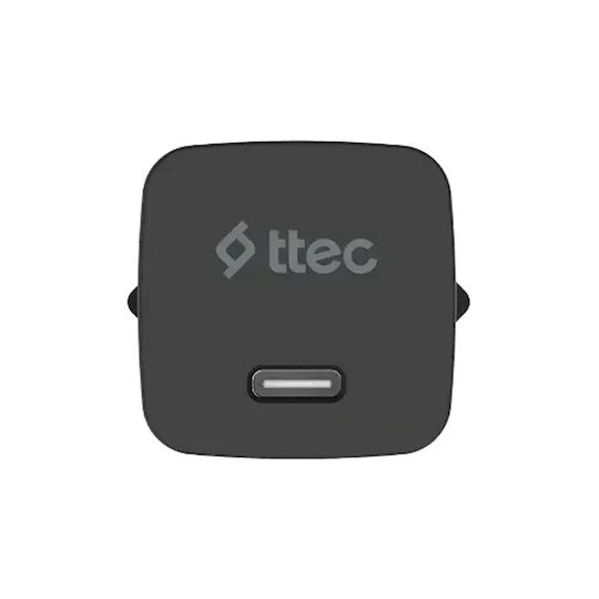 TTEC Wireless Charger GaN With USB-C Port 45W Power Delivery Black SmartCharger