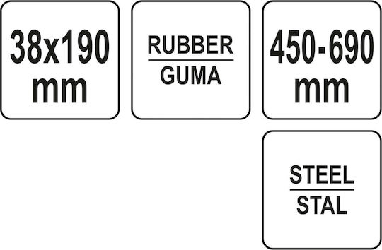 Telescopic Pressure Cylinder Yato 190mm Yt-44152