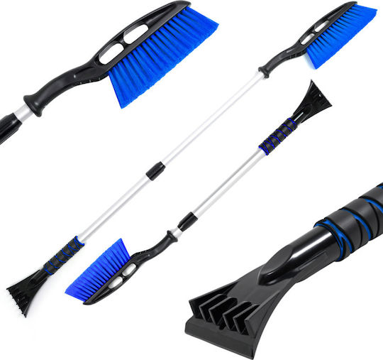 Cardos Răzuitoare de Gheață cu Perie Mâner Extensibil 93-130 Cm