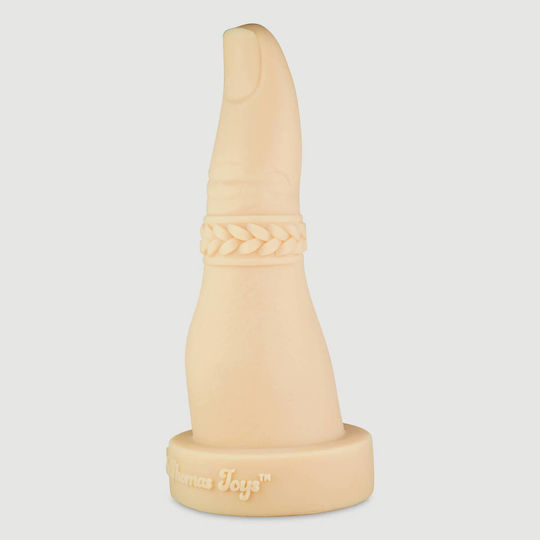 Large Finger Gape Silicone Just One Finger Large Platinum Silicone Gape Dildo 28 Cm Natural