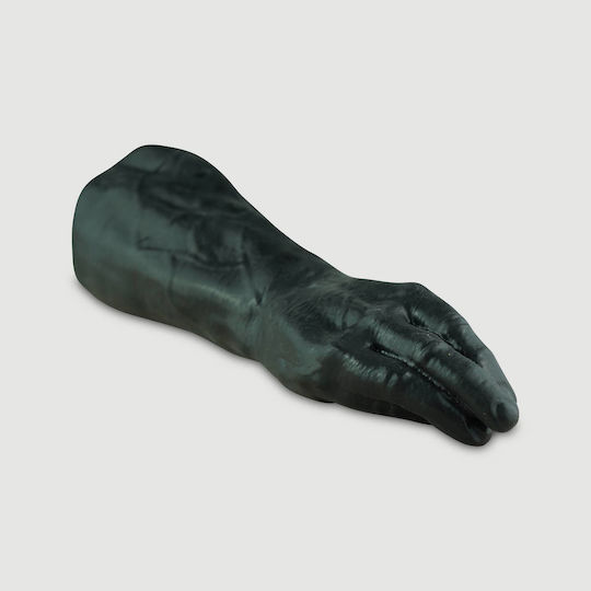 Μεγάλο Χέρι Fisting Σιλικόνης Large Platinum Silicone Fisting Hand 35,5 Cm Μαύρο