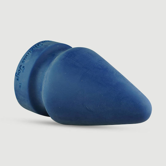 Τεράστια Σφήνα Σιλικόνης Butt Spreader Platinum Silicone X-large Butt Plug 22,8 Cm Μπλε