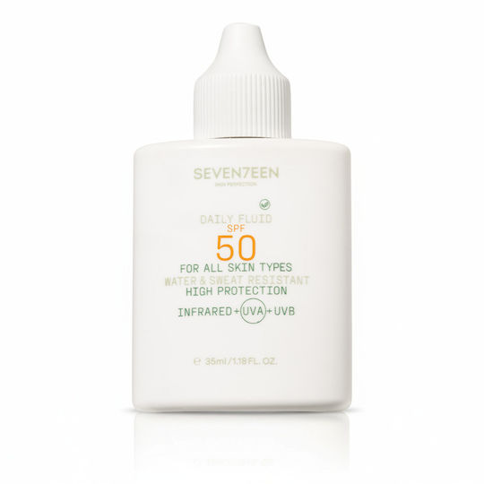 Seventeen Daily Fluid Loțiune Solară Waterproof Față SPF50 35ml