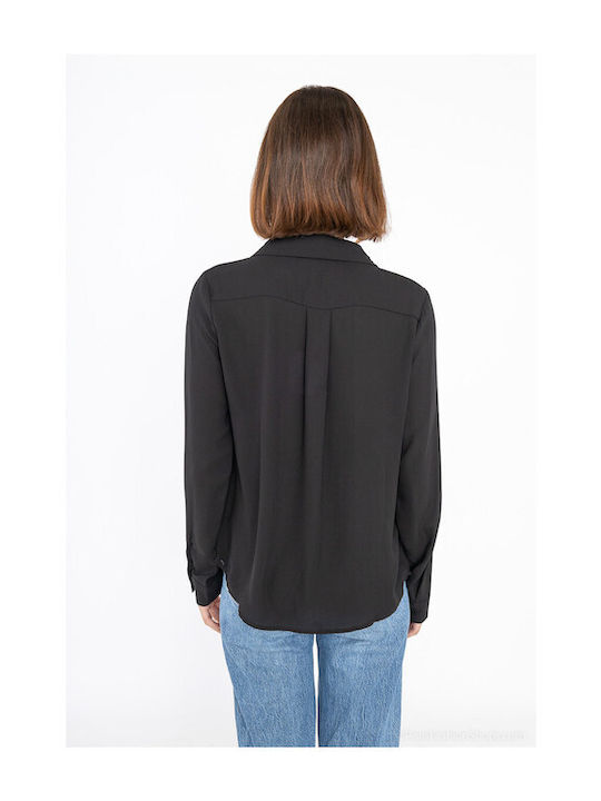 Long Sleeve Women's Shirt Black