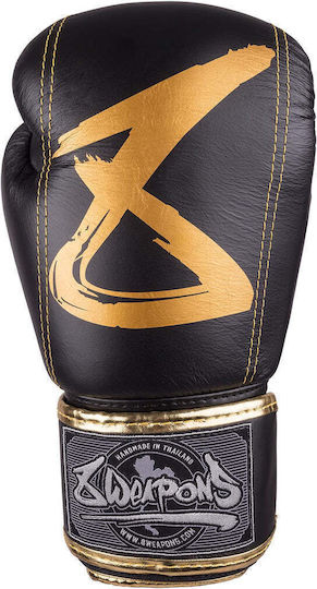 8 Weapons Big 8 Premium Boxing Gloves for Competition Black