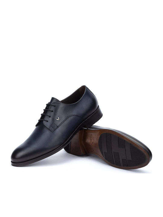 Leder Herrenschuhe Blau 1492-2630Z