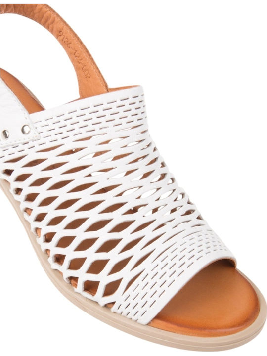 Leather Anatomic White Sandals
