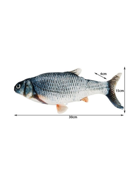 Moving Fish Catnip 30 Cm Silver
