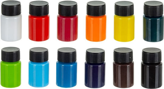 Set 12 Vopsele Speciale Pentru Artizanat Sticlă Ceramică Ideală Porțelan Cani Farfurii Culori Rezistente La Cuptor Tub Capacitate 20 Ml Pictură Detaliată Preciză Începători Avansați Cutie De Depozitare Multicolor