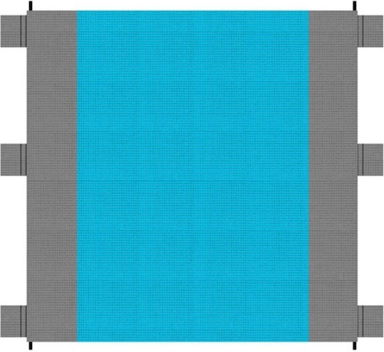 Pătură De Plajă Picnic Xxl 208 X 208 Cm Albastru Gri