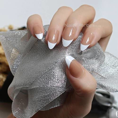French False Nail Tips in Pink Colour 24 Pieces