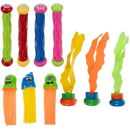 Set 26 Jucării Pentru Piscină În Formă De Pește Diverse Mărimi 20 X 14.5 Cm Multicolor