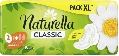 Naturella Classic Hygienepads mit Flügeln 18 Stück