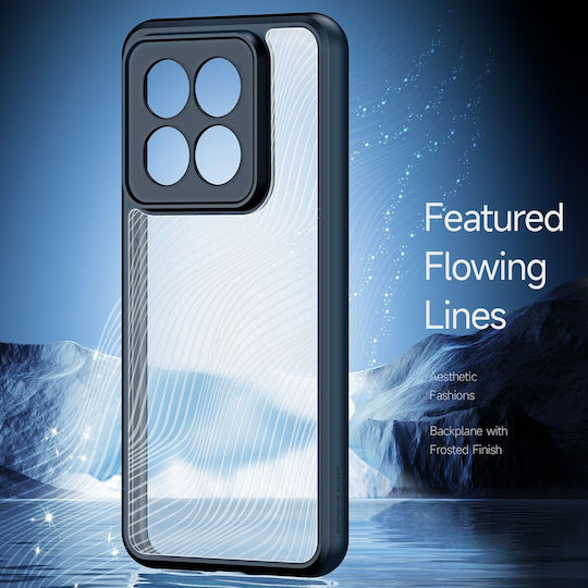 Dux Ducis Xiaomi 14 Pro Aimo Θήκη Πλαίσιο Σιλικόνης Διάφανη Black