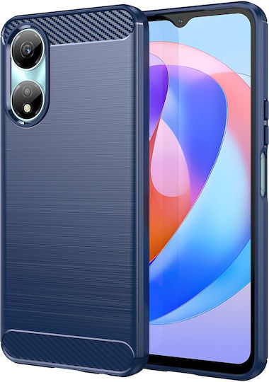 Forcell Honor X7β 4g X7b 5g Honor 90 Carbon Fiber Θήκη Σιλικόνης Blue
