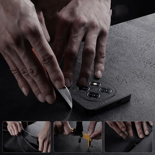 Forcell Xiaomi Redmi Note 14 Pro 5g Tree Bark Shockproof Θήκη Σιλικόνης Grey