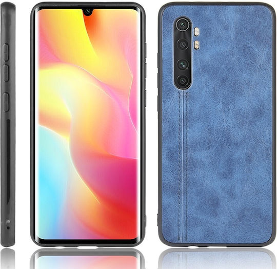 Forcell Xiaomi Mi Note 10 Lite Nähmaschinen Kuh Muster Silikon Handyhülle Blau