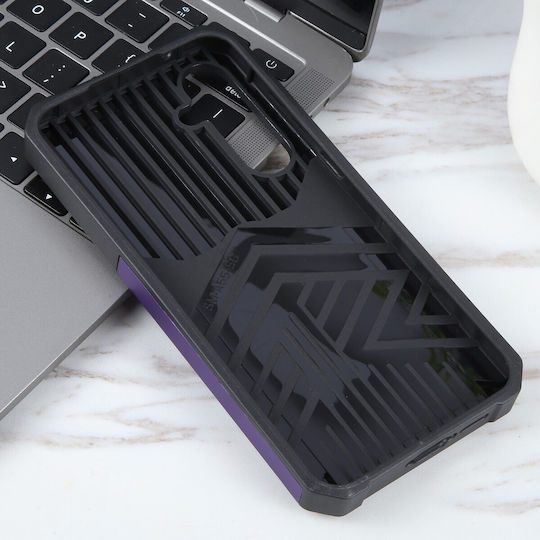 Forcell Samsung Galaxy A55 5g Camera Shield & Stand Husă Rigidă Mov