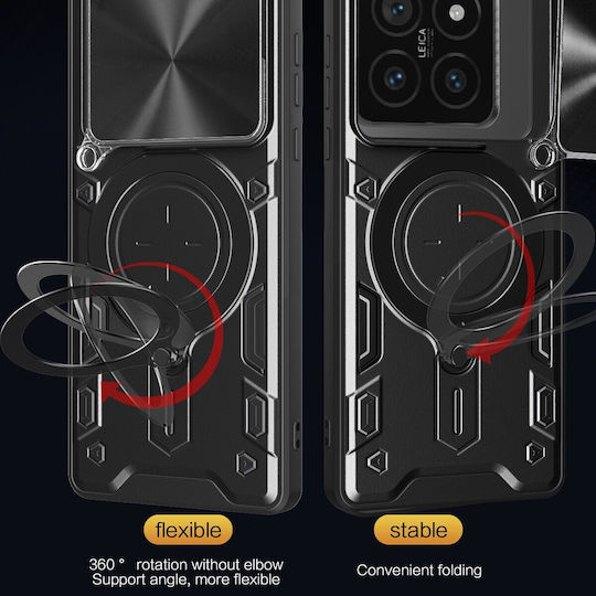 Forcell Xiaomi 14t Pro 5g Camshield Magnetic Holder Θήκη Σκληρή Black