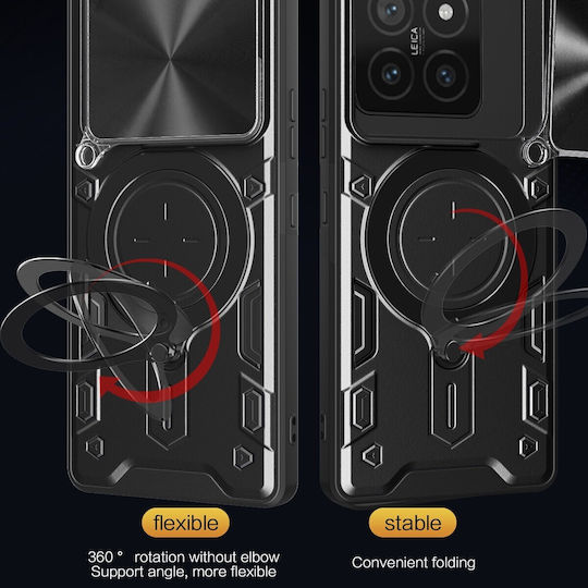 Forcell Xiaomi 14t 5g Camshield Magnetic Holder Θήκη Σκληρή Blue