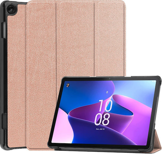Θήκη Lenovo Tab M10 10.1" 3rd Gen Ροζ-χρυσό Custer Texture 3-fold Holder Tablet Case Rose Gold