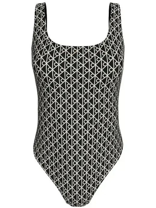 Tankini Swimsuit Emblem Black