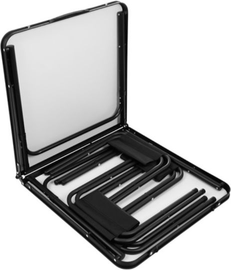 Campingmöbel Tischset aus Aluminium für Camping zusammenklappbar in Campingmöbel Koffer 36x27x33,5cm Braune