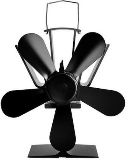 Schwarzer Thermisch Betriebener Ofenventilator